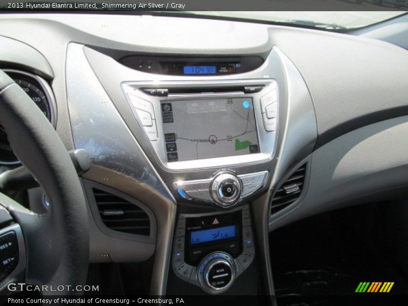 Shimmering Air Silver / Gray 2013 Hyundai Elantra Limited