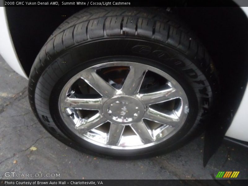 Summit White / Cocoa/Light Cashmere 2008 GMC Yukon Denali AWD