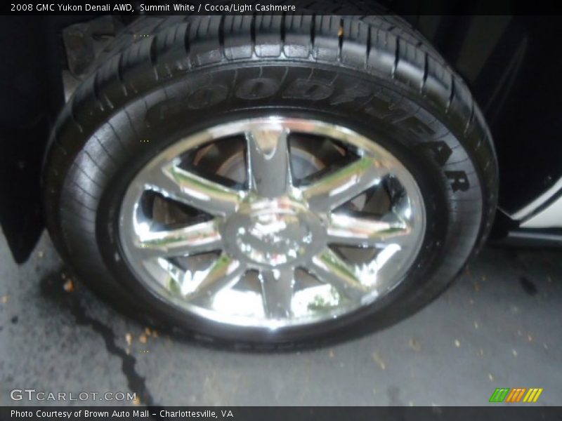 Summit White / Cocoa/Light Cashmere 2008 GMC Yukon Denali AWD