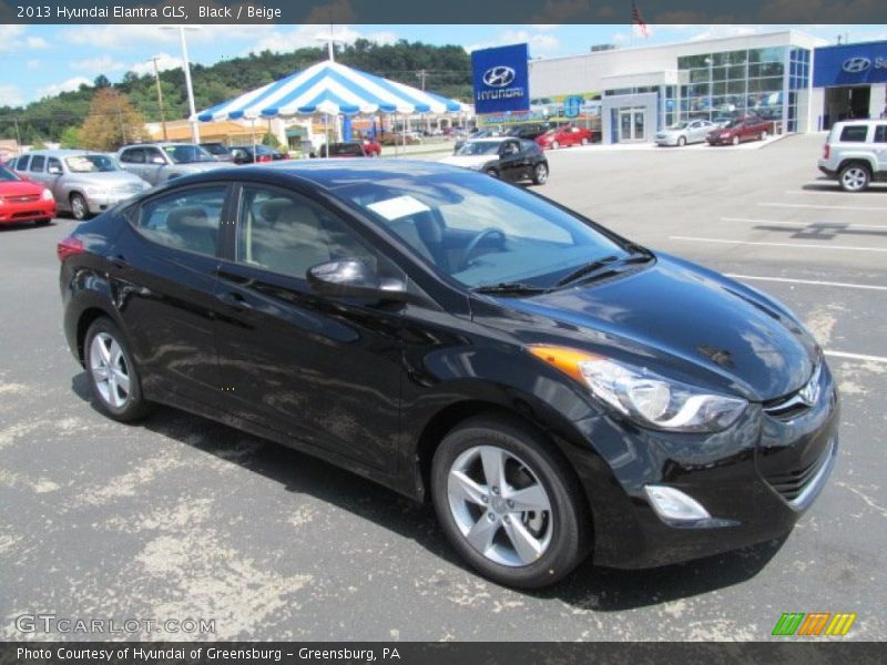 Black / Beige 2013 Hyundai Elantra GLS