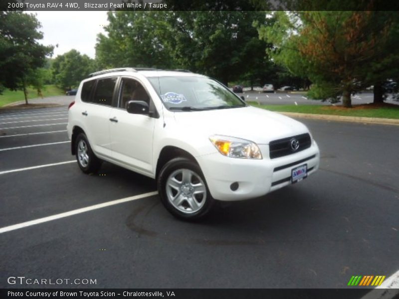 Blizzard Pearl White / Taupe 2008 Toyota RAV4 4WD