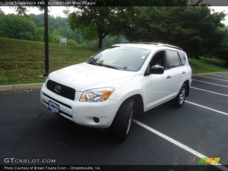 Blizzard Pearl White / Taupe 2008 Toyota RAV4 4WD