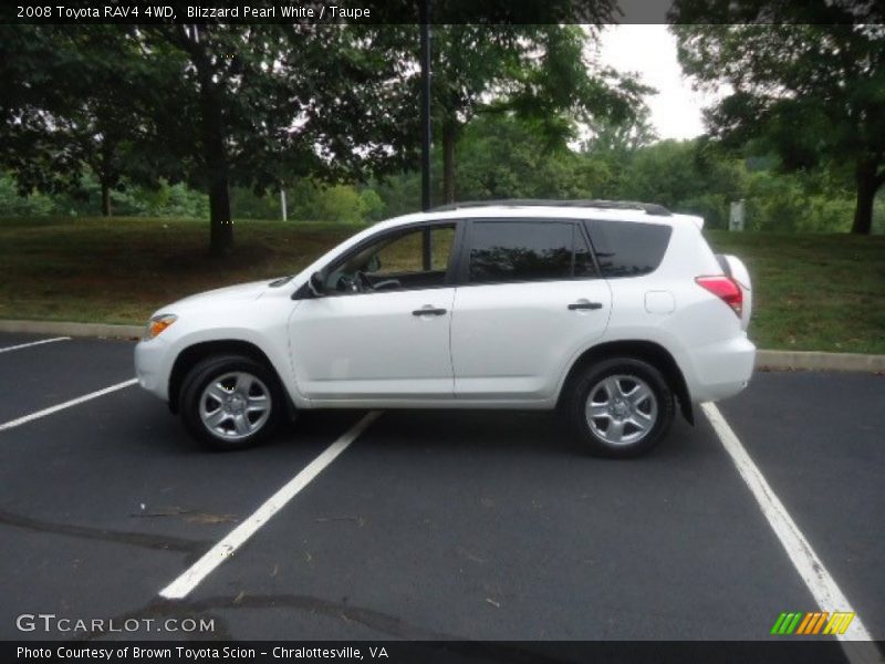 Blizzard Pearl White / Taupe 2008 Toyota RAV4 4WD