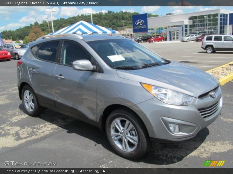 Graphite Gray / Black 2013 Hyundai Tucson GLS AWD