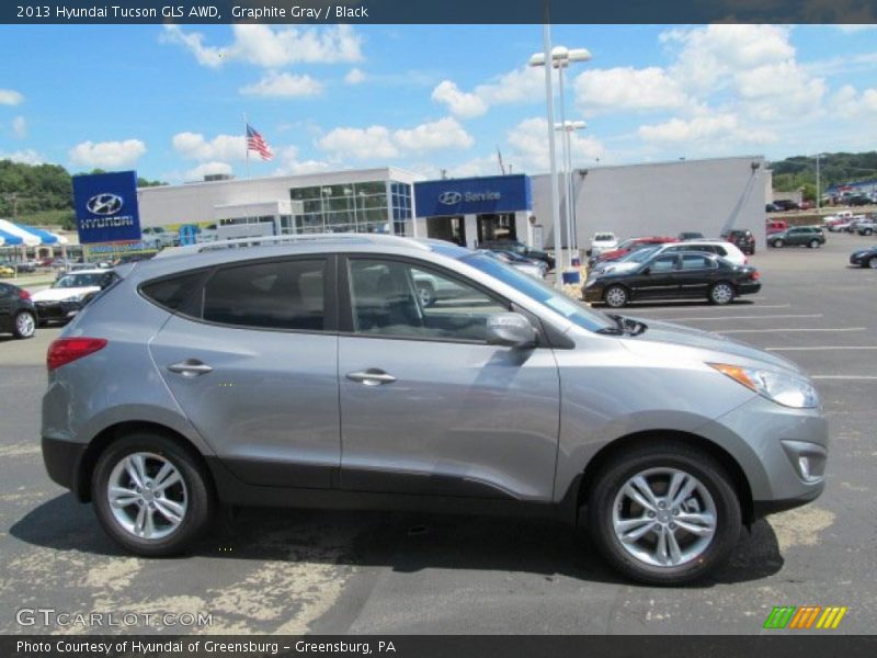 Graphite Gray / Black 2013 Hyundai Tucson GLS AWD