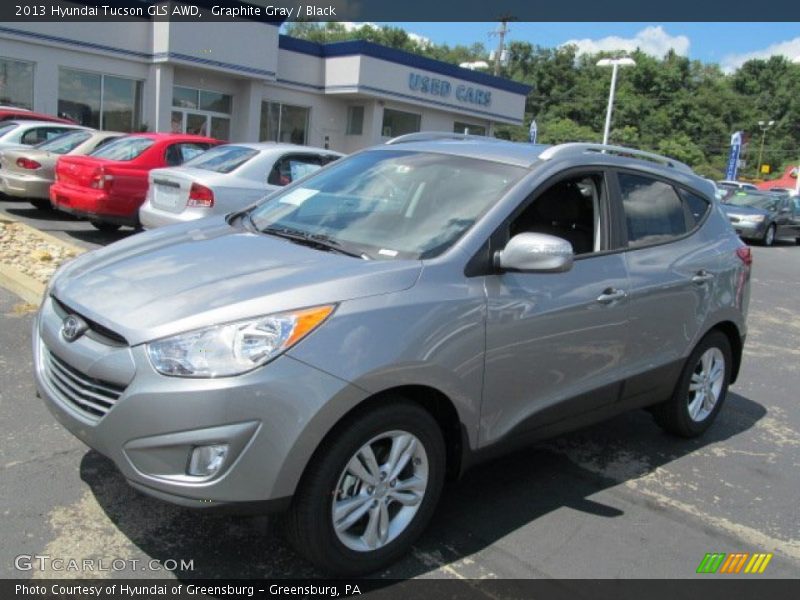 Graphite Gray / Black 2013 Hyundai Tucson GLS AWD