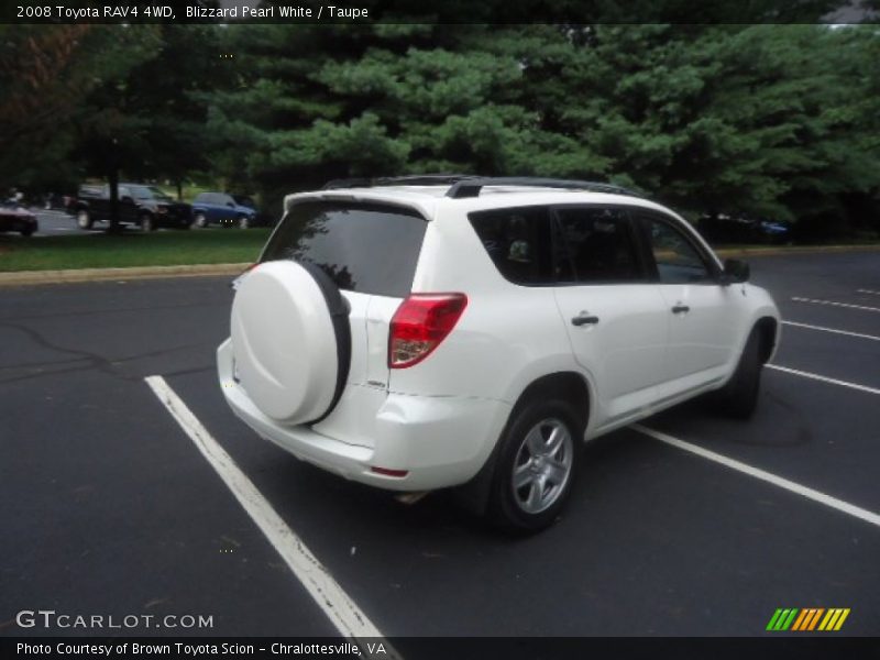 Blizzard Pearl White / Taupe 2008 Toyota RAV4 4WD