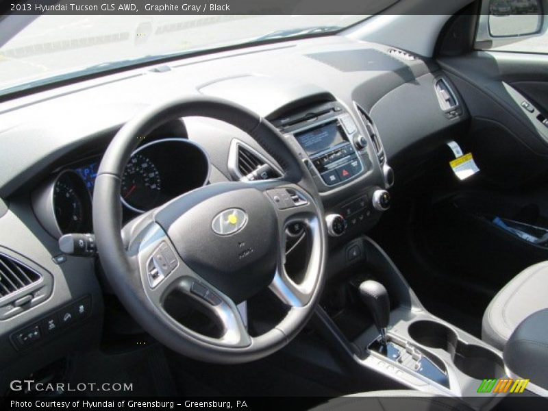 Graphite Gray / Black 2013 Hyundai Tucson GLS AWD