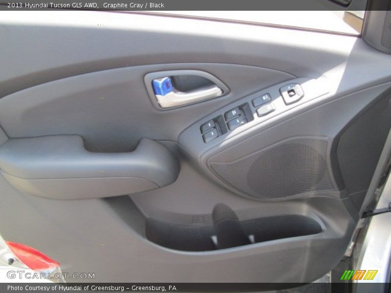Graphite Gray / Black 2013 Hyundai Tucson GLS AWD