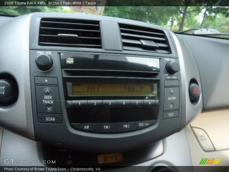 Blizzard Pearl White / Taupe 2008 Toyota RAV4 4WD