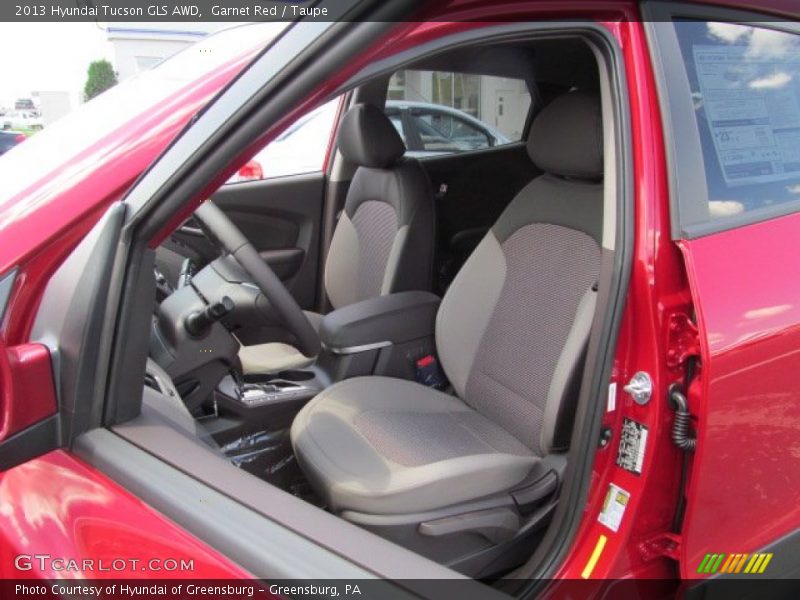 Garnet Red / Taupe 2013 Hyundai Tucson GLS AWD