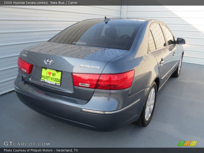 Slate Blue / Camel 2009 Hyundai Sonata Limited