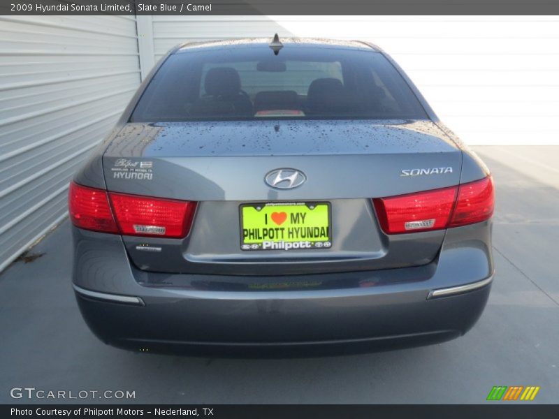 Slate Blue / Camel 2009 Hyundai Sonata Limited