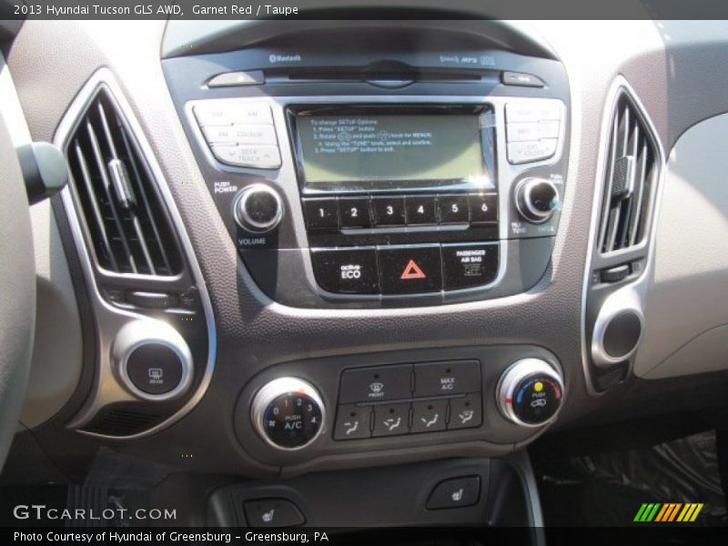 Garnet Red / Taupe 2013 Hyundai Tucson GLS AWD