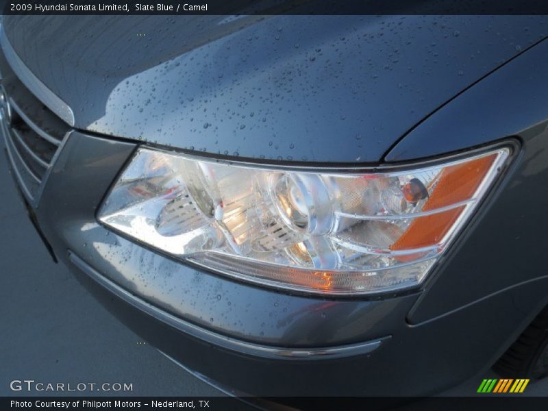 Slate Blue / Camel 2009 Hyundai Sonata Limited