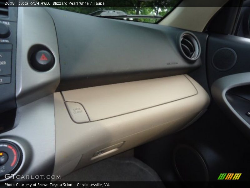 Blizzard Pearl White / Taupe 2008 Toyota RAV4 4WD