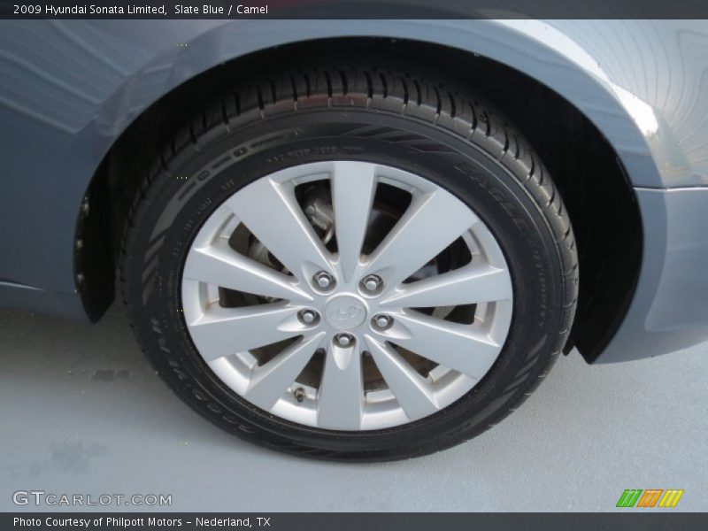 Slate Blue / Camel 2009 Hyundai Sonata Limited