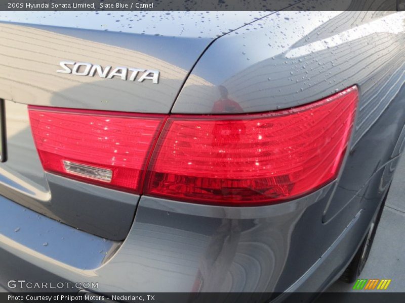 Slate Blue / Camel 2009 Hyundai Sonata Limited