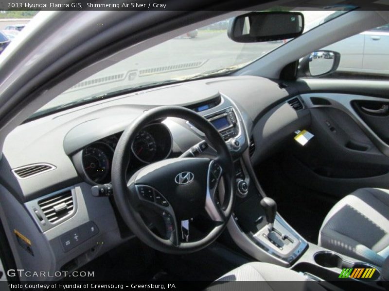 Shimmering Air Silver / Gray 2013 Hyundai Elantra GLS