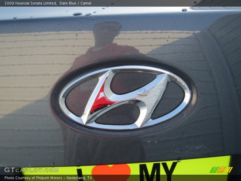 Slate Blue / Camel 2009 Hyundai Sonata Limited