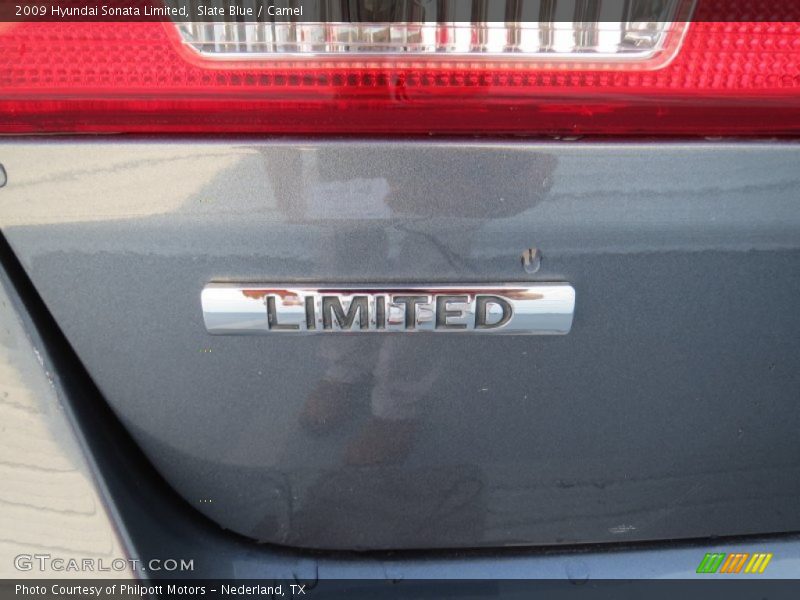 Slate Blue / Camel 2009 Hyundai Sonata Limited