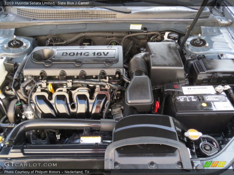 Slate Blue / Camel 2009 Hyundai Sonata Limited