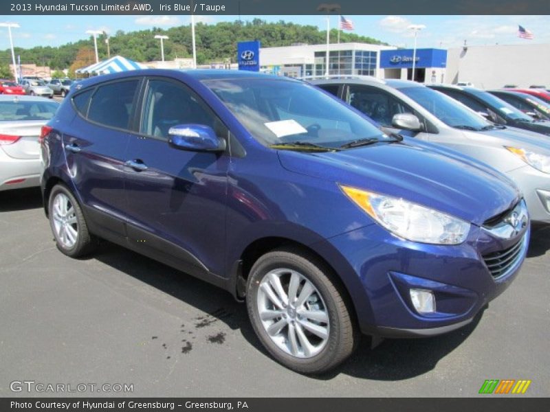 Iris Blue / Taupe 2013 Hyundai Tucson Limited AWD