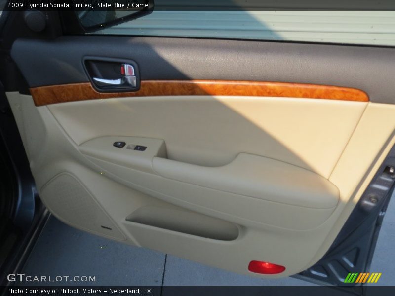 Slate Blue / Camel 2009 Hyundai Sonata Limited