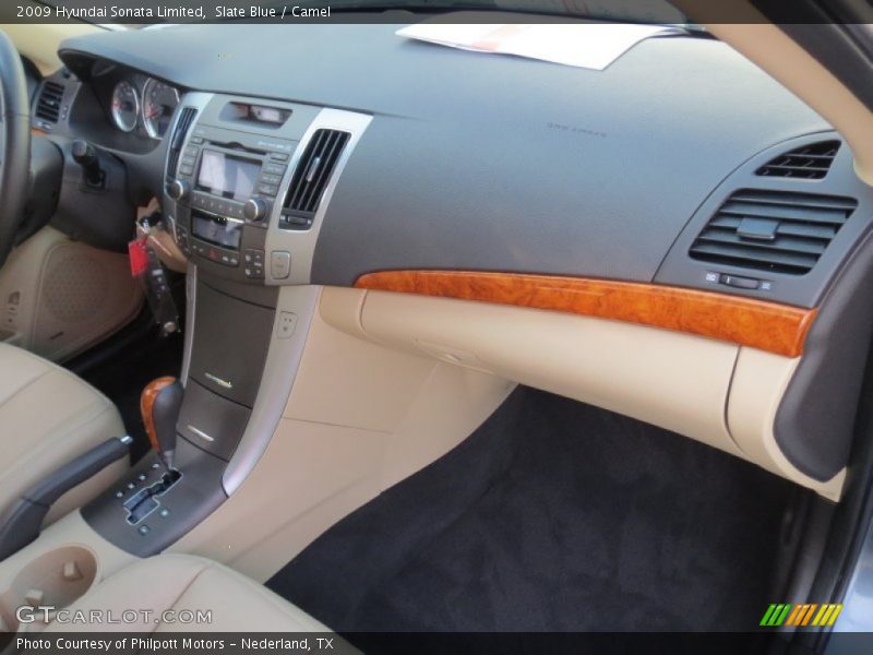 Slate Blue / Camel 2009 Hyundai Sonata Limited