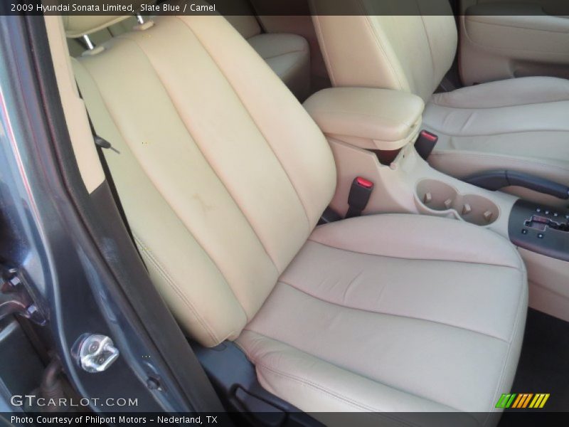 Slate Blue / Camel 2009 Hyundai Sonata Limited
