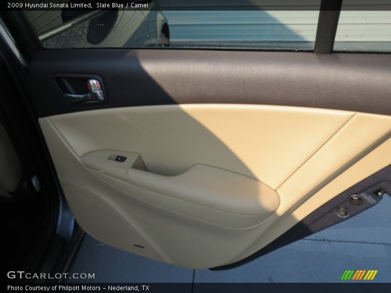 Slate Blue / Camel 2009 Hyundai Sonata Limited