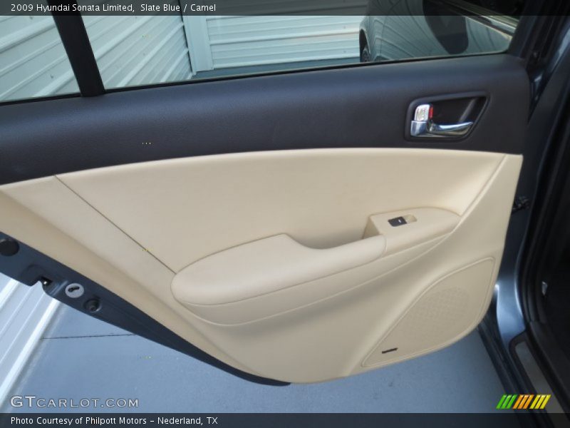 Slate Blue / Camel 2009 Hyundai Sonata Limited