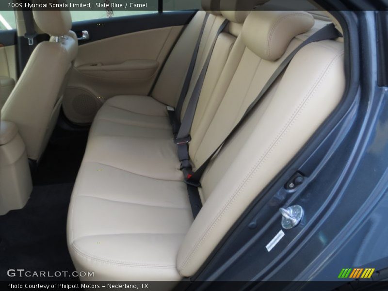 Slate Blue / Camel 2009 Hyundai Sonata Limited