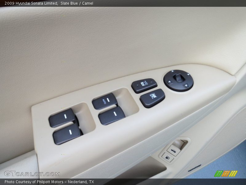 Slate Blue / Camel 2009 Hyundai Sonata Limited