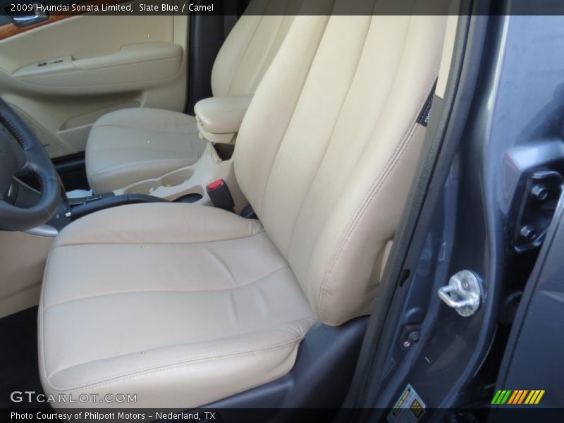 Slate Blue / Camel 2009 Hyundai Sonata Limited