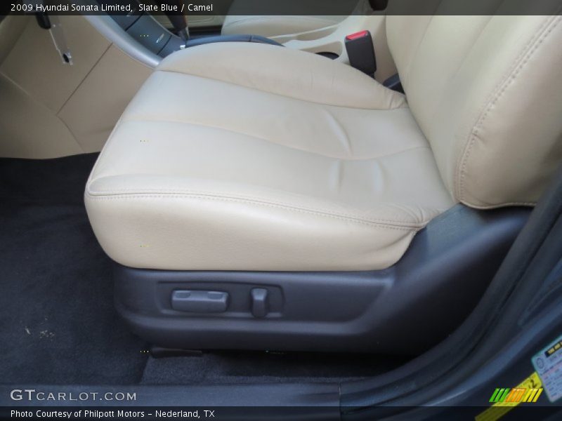 Slate Blue / Camel 2009 Hyundai Sonata Limited