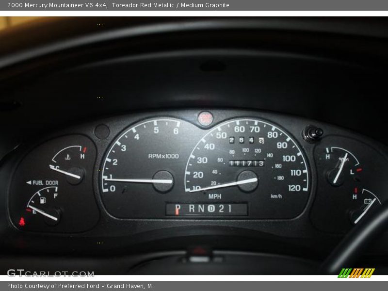  2000 Mountaineer V6 4x4 V6 4x4 Gauges