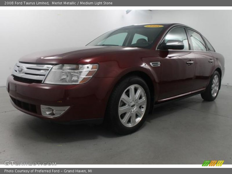 Merlot Metallic / Medium Light Stone 2008 Ford Taurus Limited