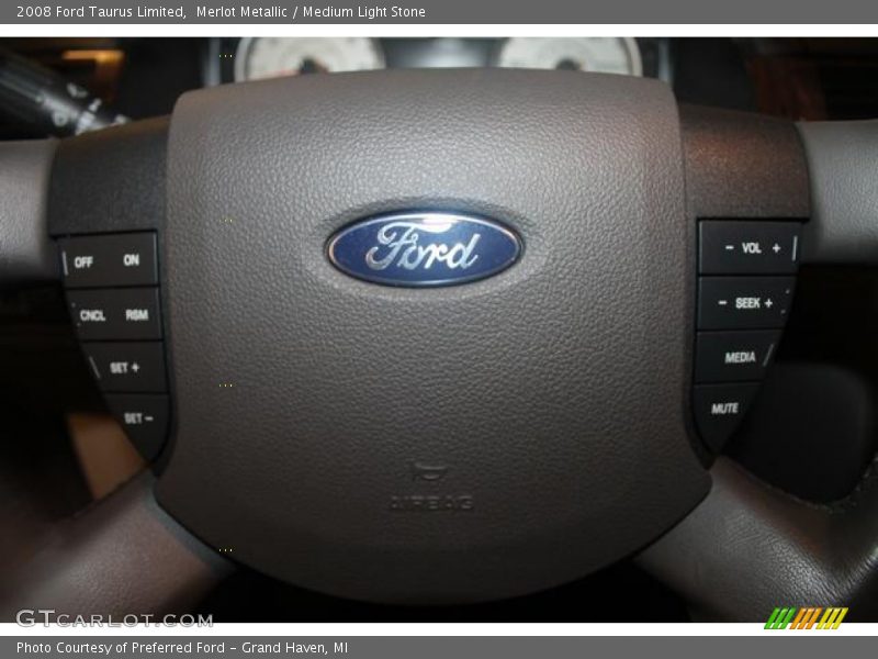 Merlot Metallic / Medium Light Stone 2008 Ford Taurus Limited
