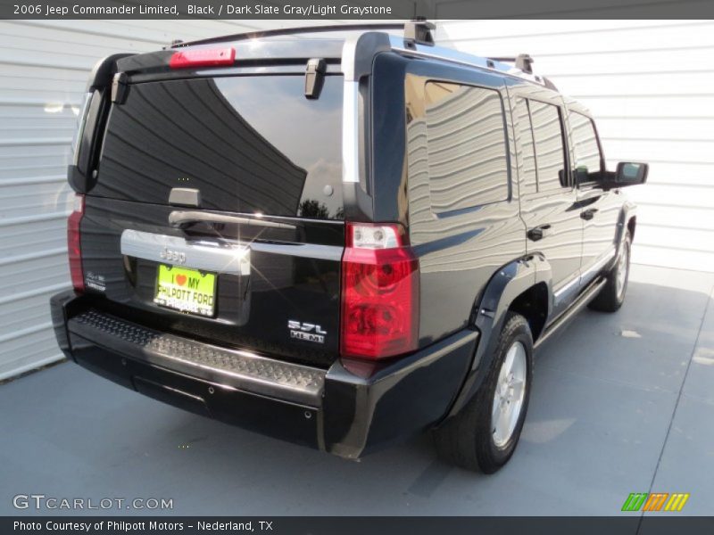 Black / Dark Slate Gray/Light Graystone 2006 Jeep Commander Limited