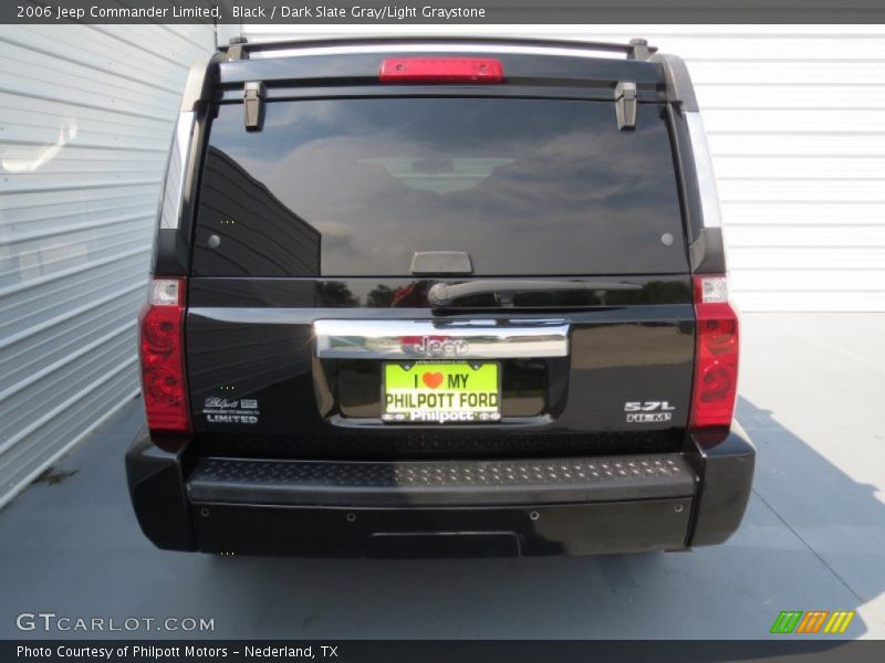 Black / Dark Slate Gray/Light Graystone 2006 Jeep Commander Limited