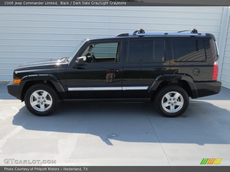 Black / Dark Slate Gray/Light Graystone 2006 Jeep Commander Limited