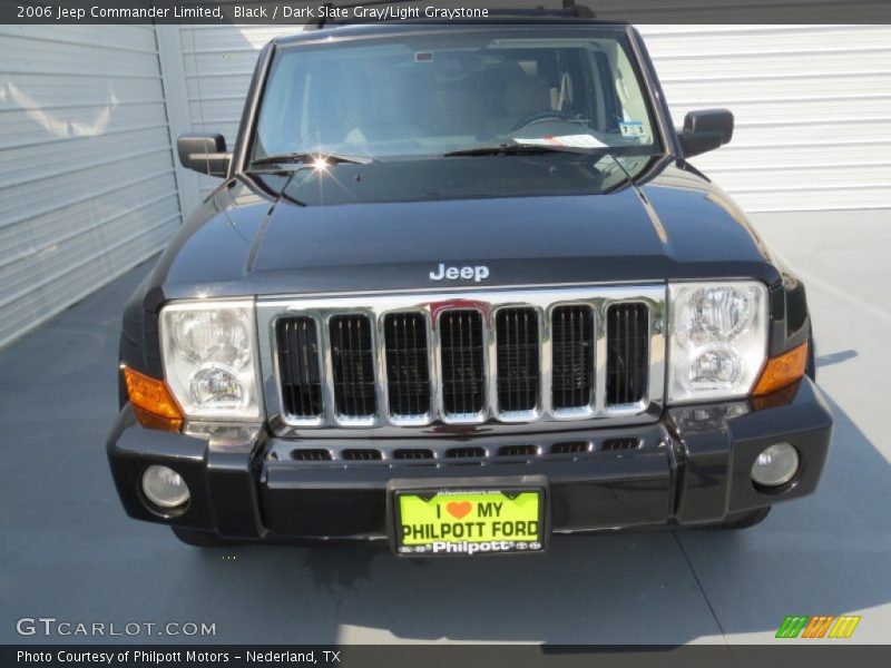 Black / Dark Slate Gray/Light Graystone 2006 Jeep Commander Limited