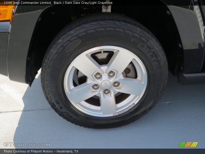 Black / Dark Slate Gray/Light Graystone 2006 Jeep Commander Limited