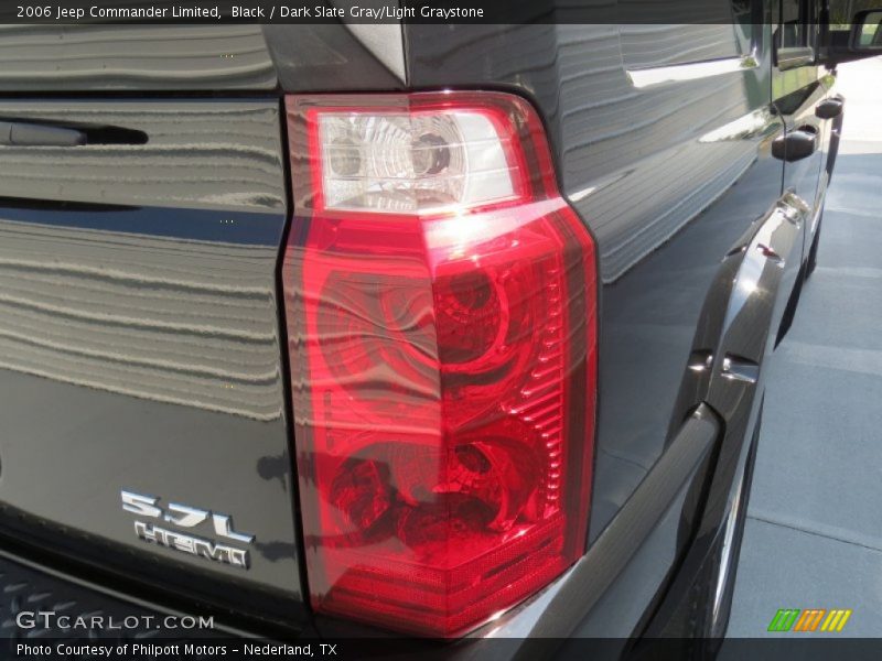 Black / Dark Slate Gray/Light Graystone 2006 Jeep Commander Limited