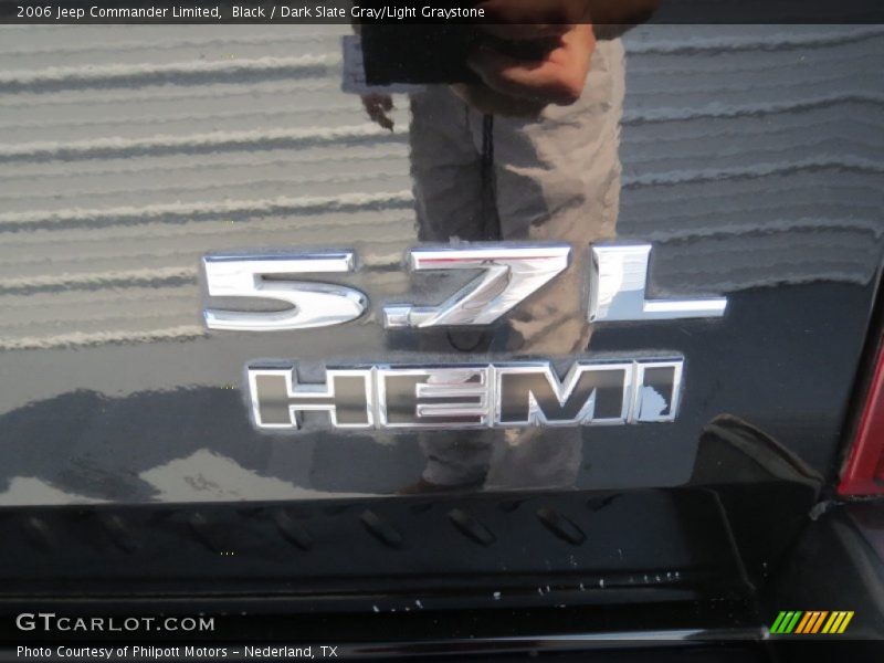 Black / Dark Slate Gray/Light Graystone 2006 Jeep Commander Limited