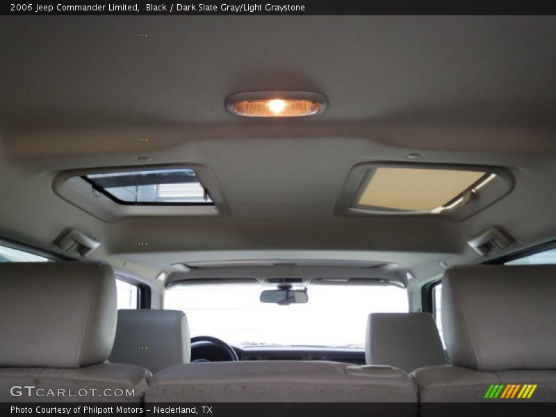 Black / Dark Slate Gray/Light Graystone 2006 Jeep Commander Limited