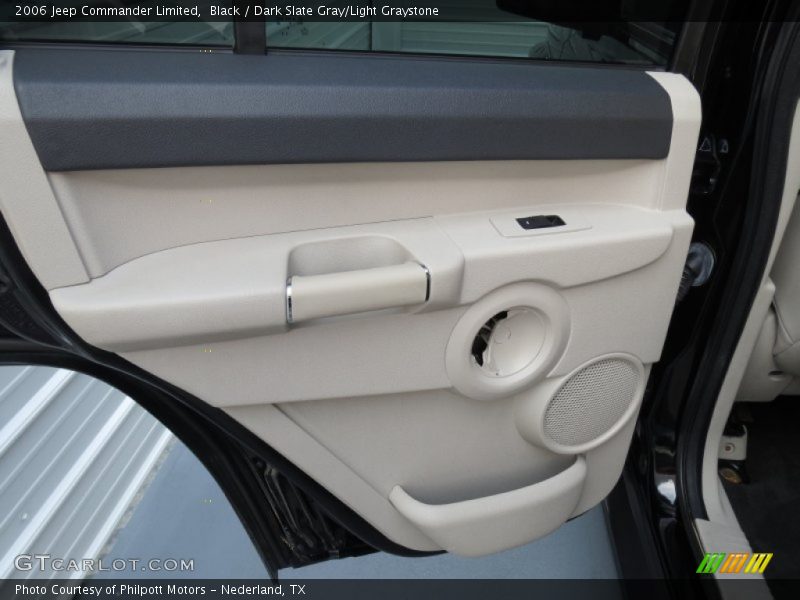 Black / Dark Slate Gray/Light Graystone 2006 Jeep Commander Limited