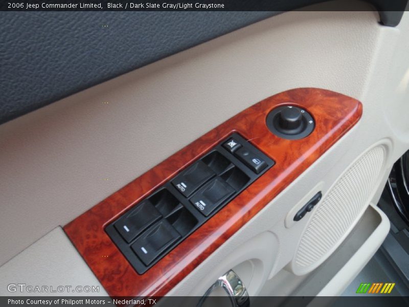 Black / Dark Slate Gray/Light Graystone 2006 Jeep Commander Limited
