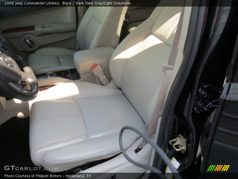 Black / Dark Slate Gray/Light Graystone 2006 Jeep Commander Limited